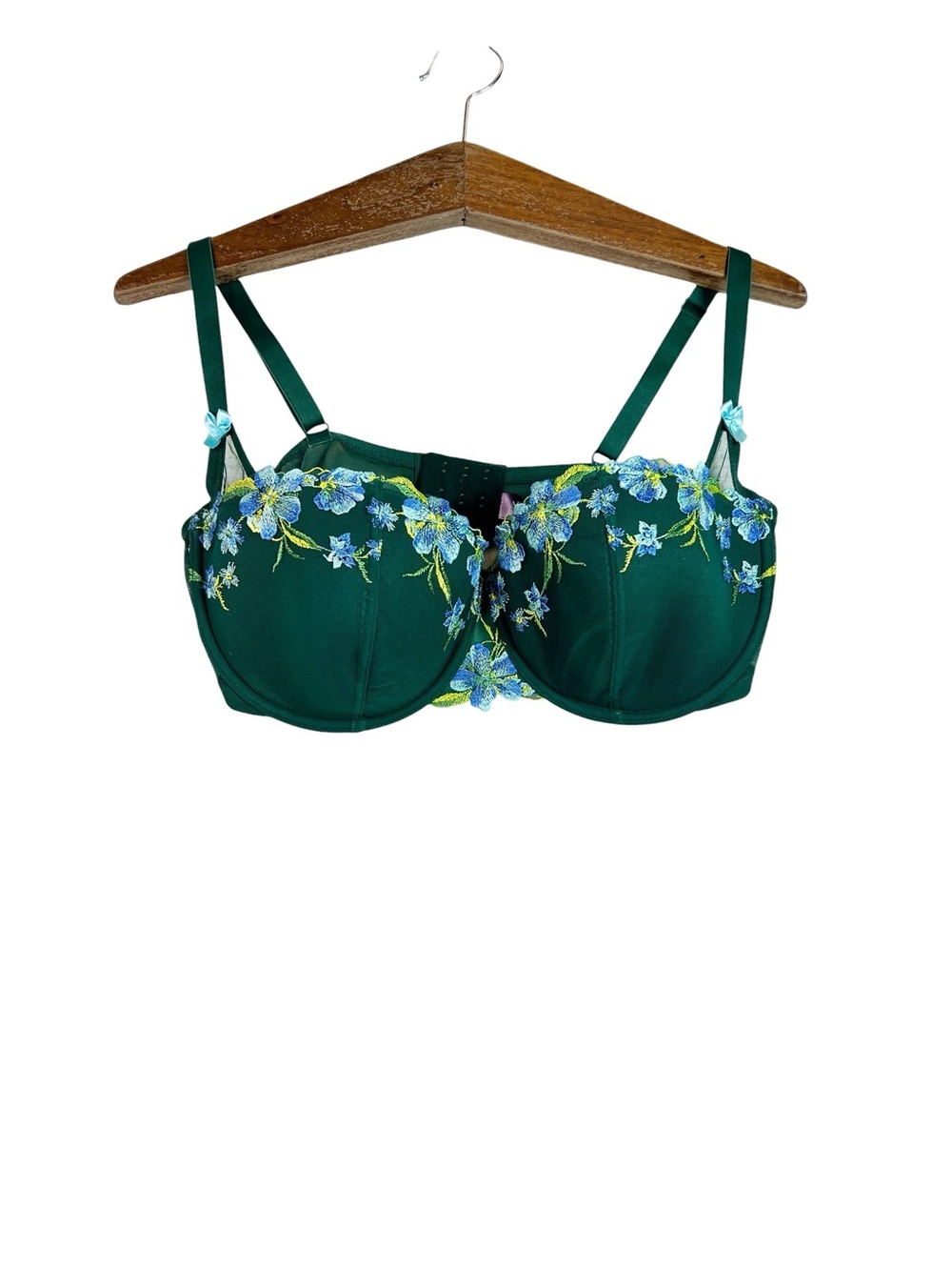 Adore Me Daphne Contour Balconette Bra Floral Green Embroidered Size 38DDD
Fairy